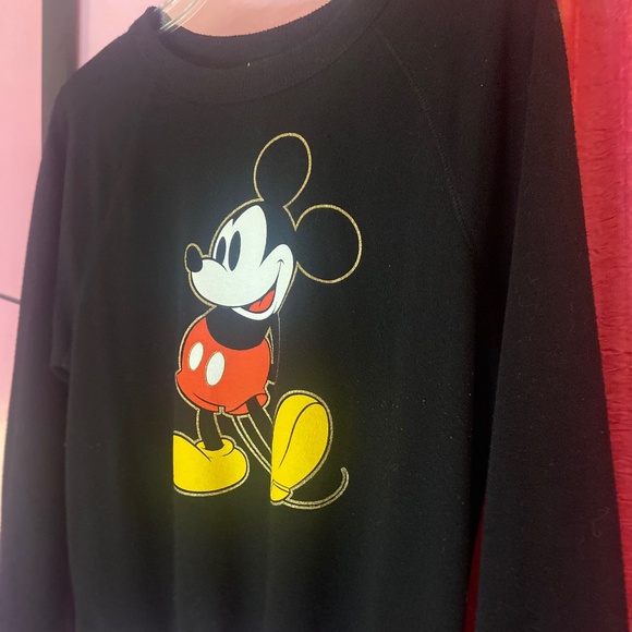 Disney Mickey Mouse Women’s Sweatshirt Size Small Graphic Cartoon Outerwear Fall - Picture 2 of 2